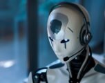 AI robot working in the office
