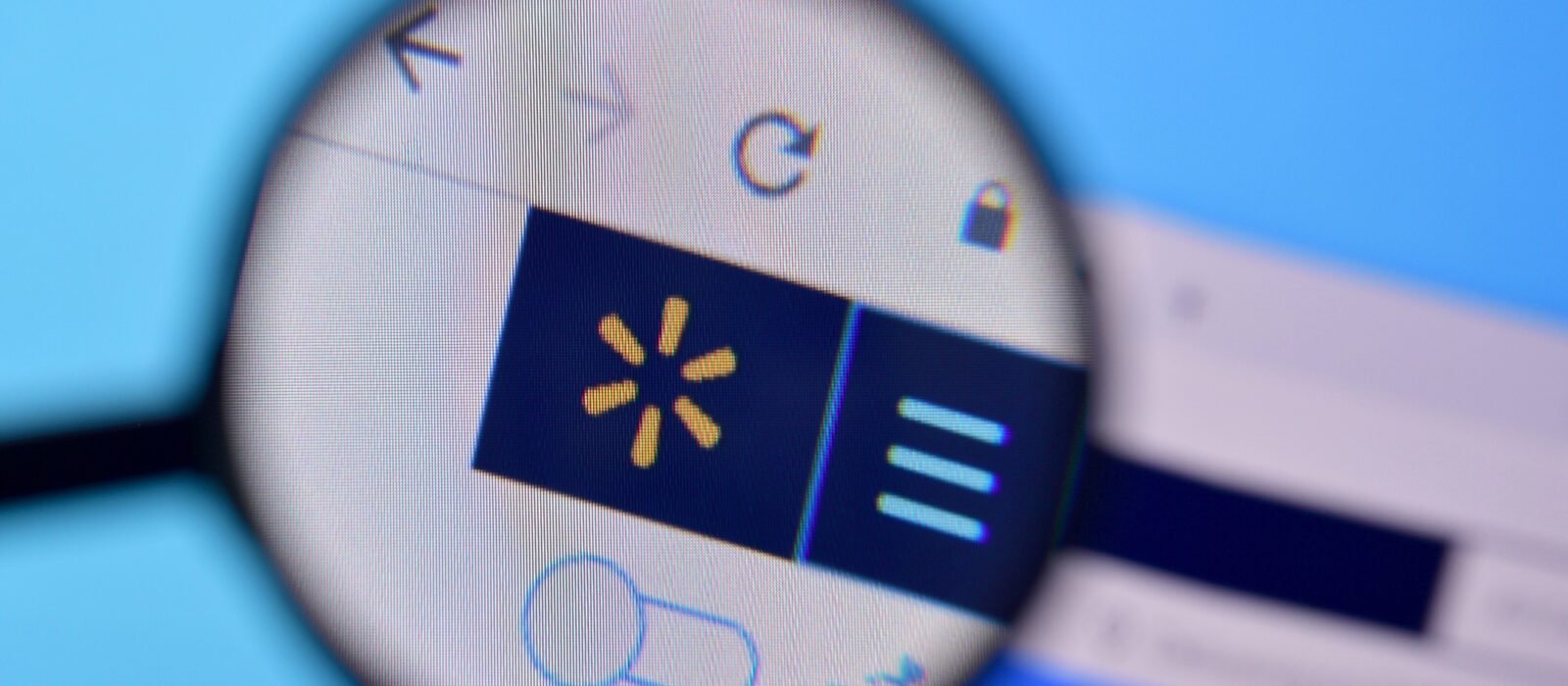 NY, USA - FEBRUARY 29, 2020: Homepage of walmart website on the display of PC, url - walmart.com.